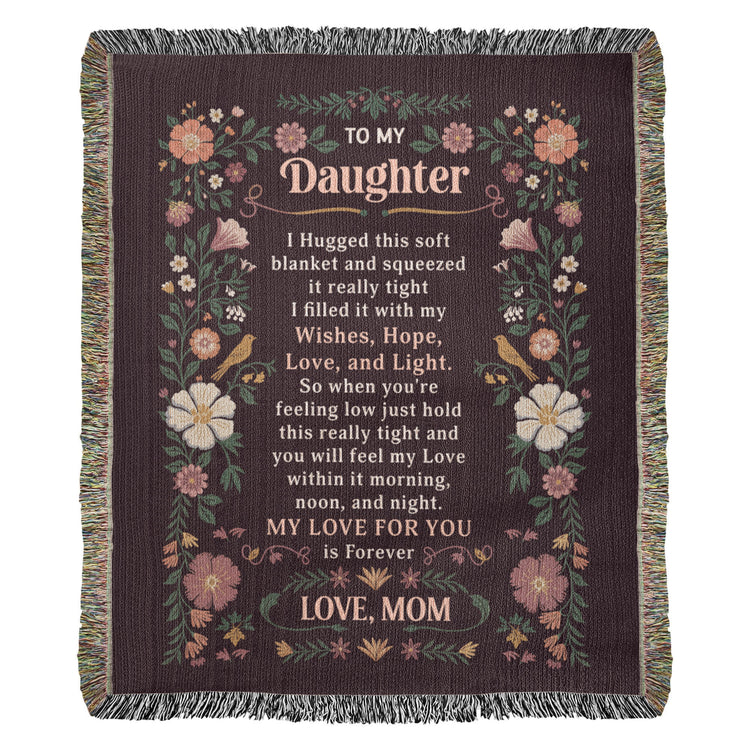 To My Daughter - Heirloom Blanket - Marlofy.com