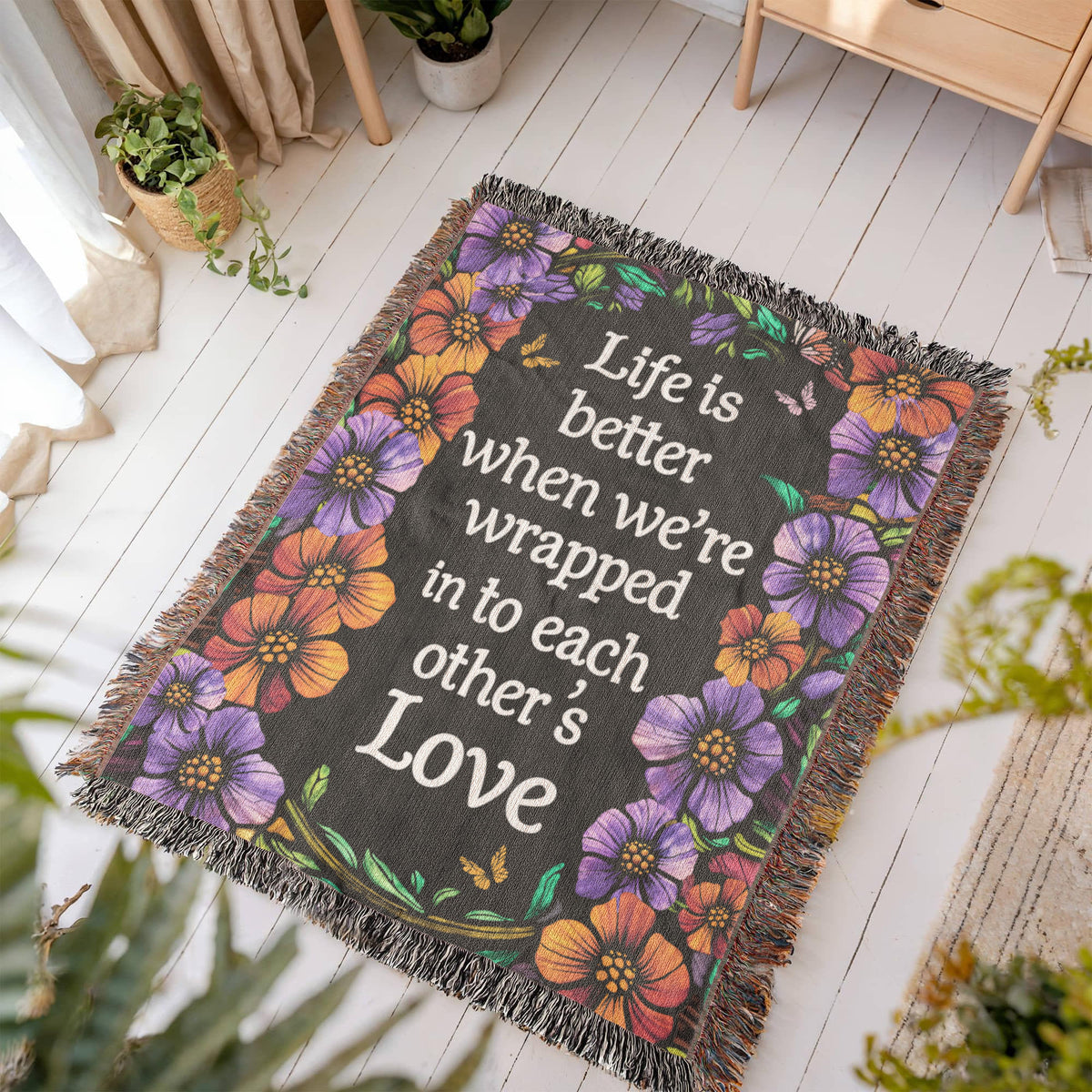 Life is Better With You - Heirloom Blanket - Marlofy.com