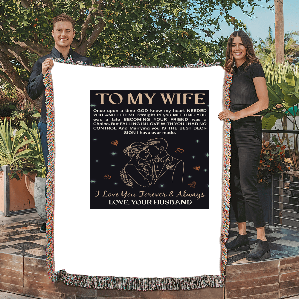 To My Wife - Heirloom Blanket - Marlofy.com