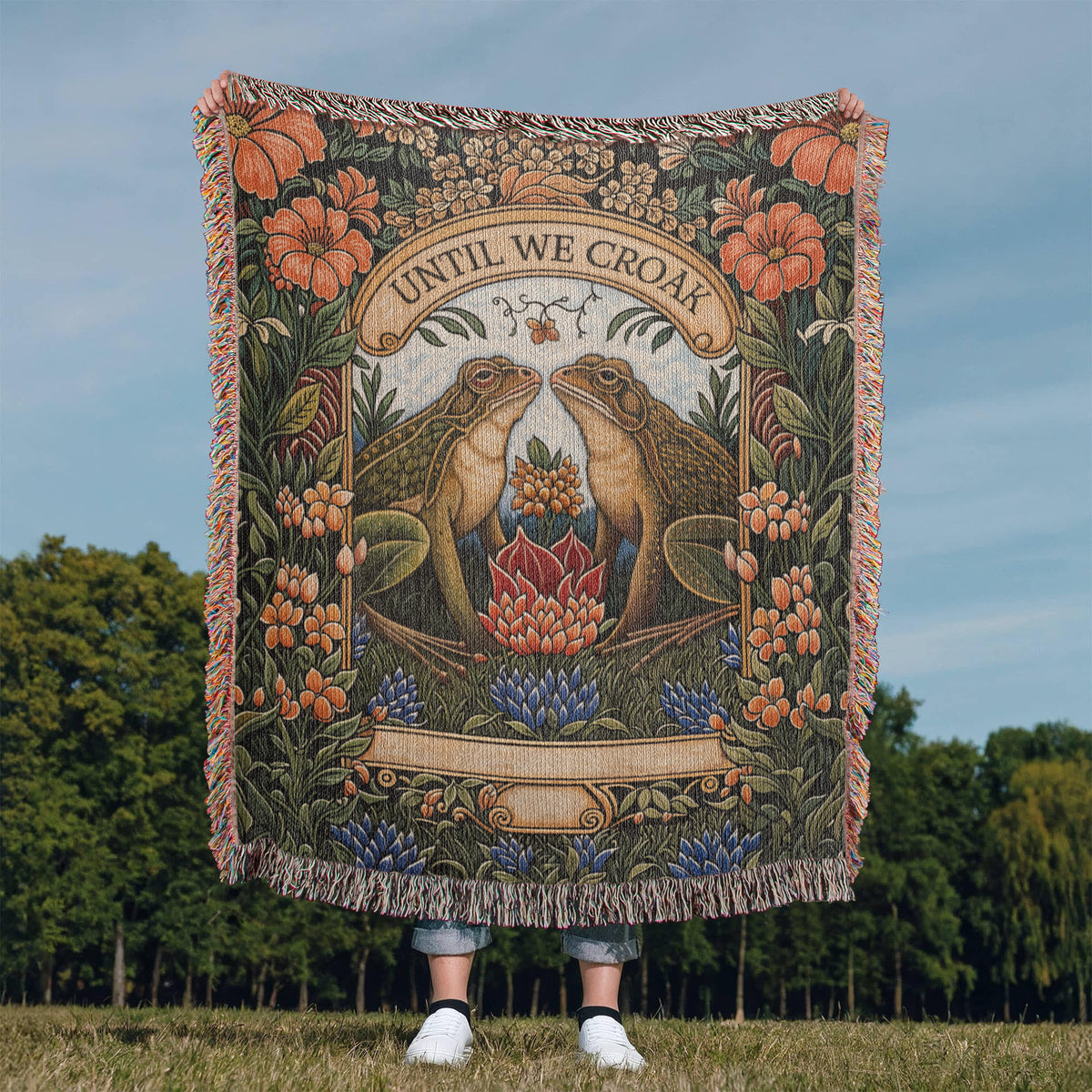 Til We Croak - Heirloom Blanket - Marlofy.com