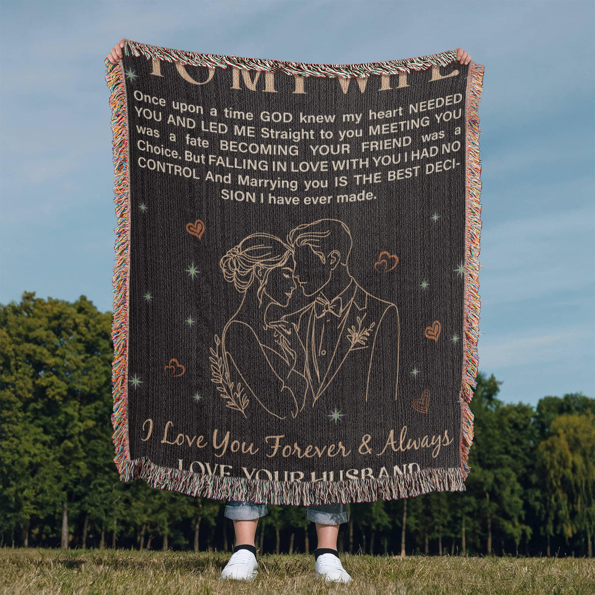 To My Wife - Heirloom Blanket - Marlofy.com