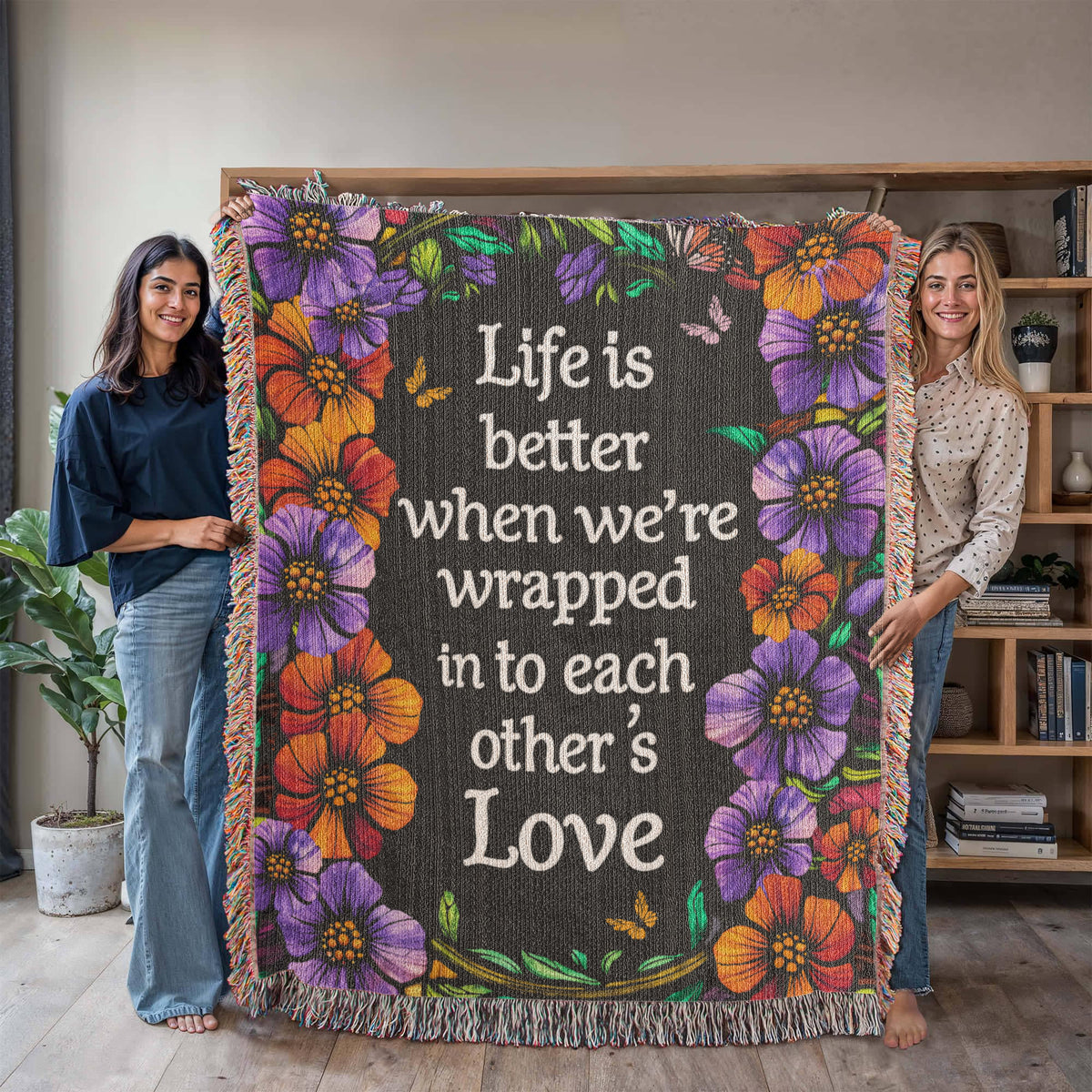 Life is Better With You - Heirloom Blanket - Marlofy.com