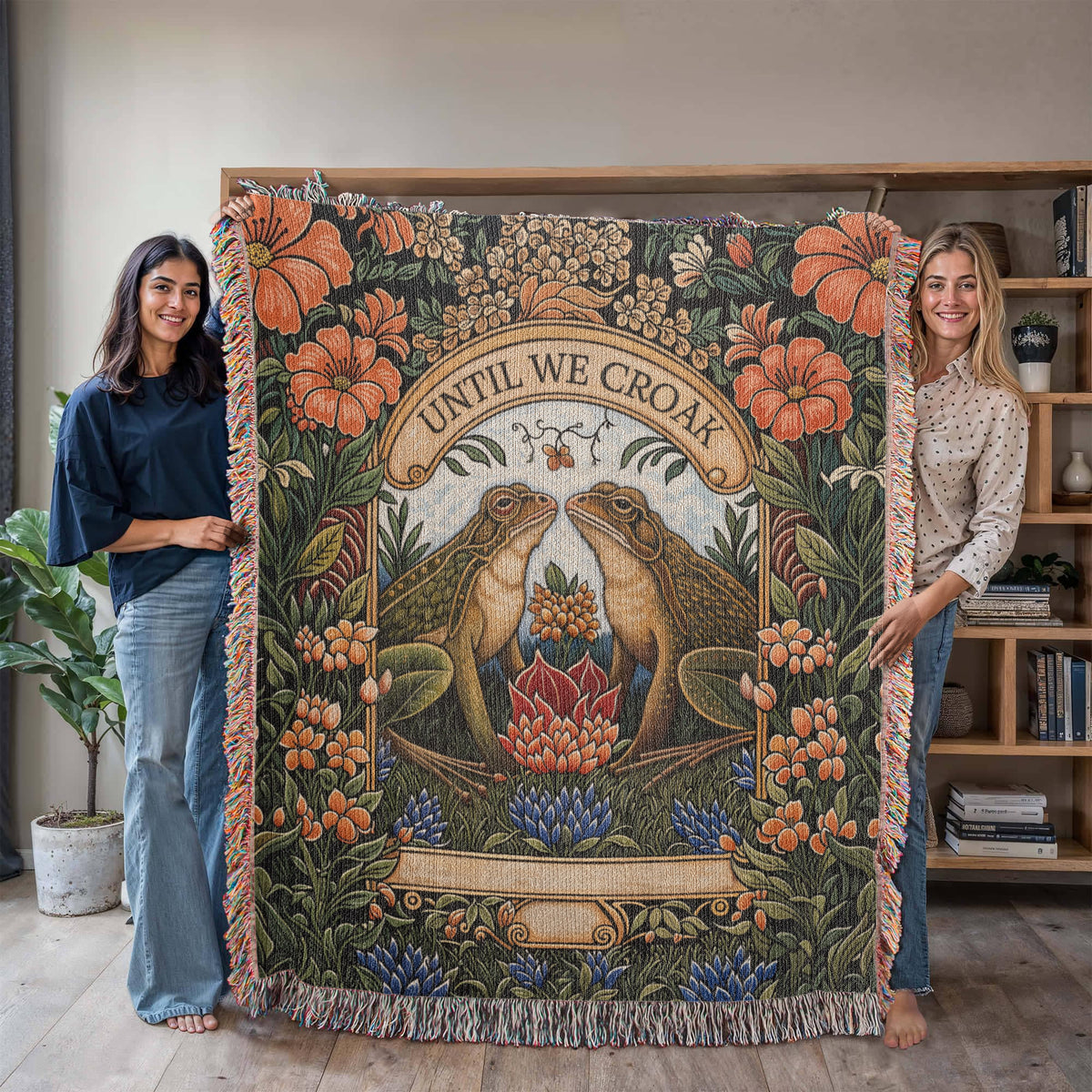 Til We Croak - Heirloom Blanket - Marlofy.com