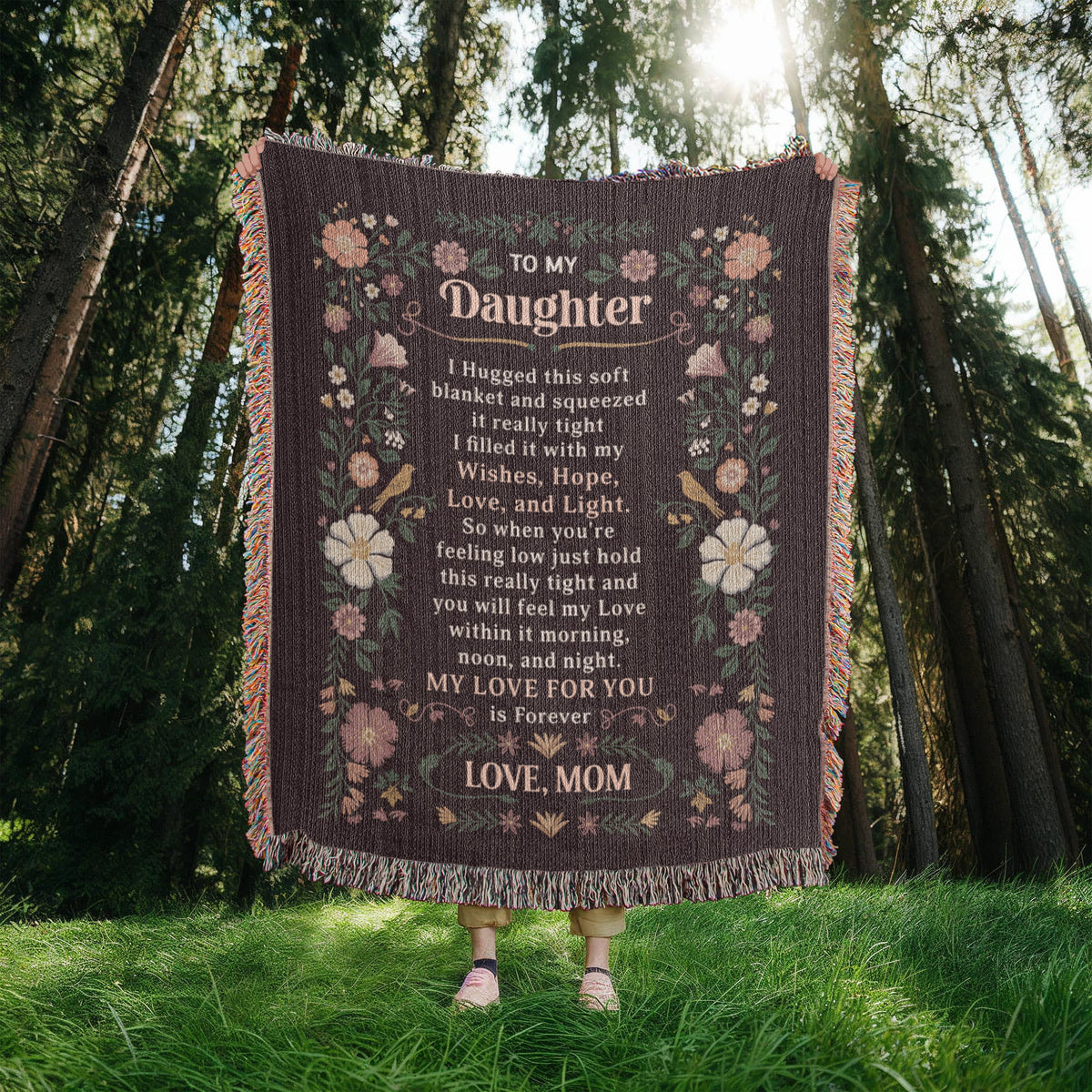 To My Daughter - Heirloom Blanket - Marlofy.com