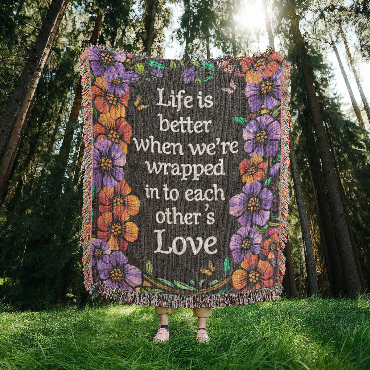 Life is Better With You - Heirloom Blanket - Marlofy.com