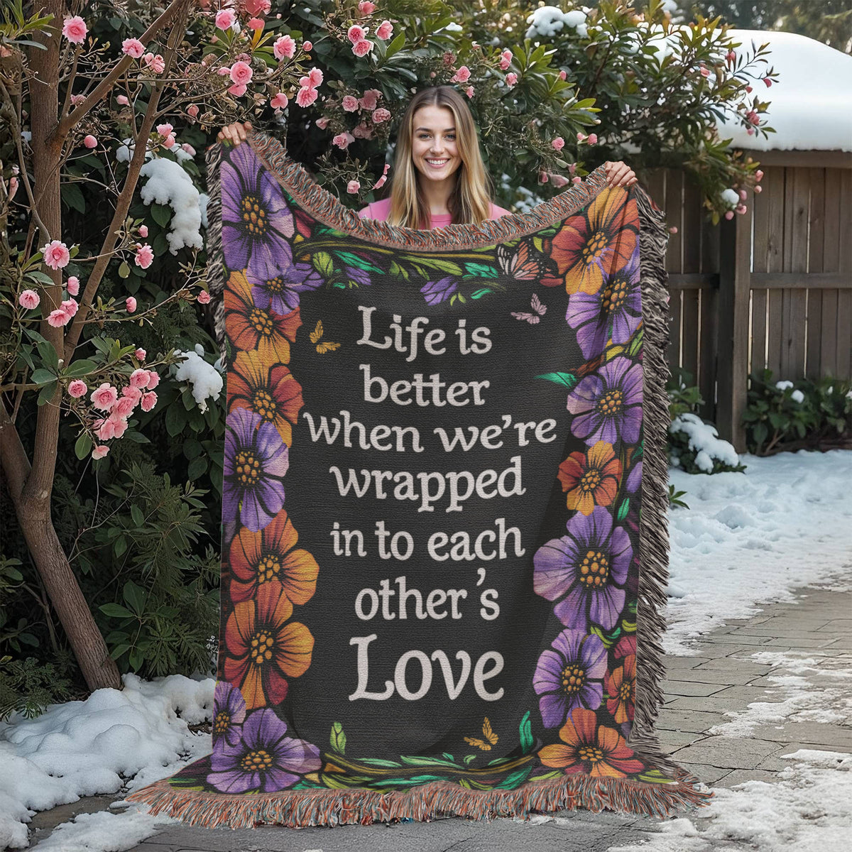 Life is Better With You - Heirloom Blanket - Marlofy.com