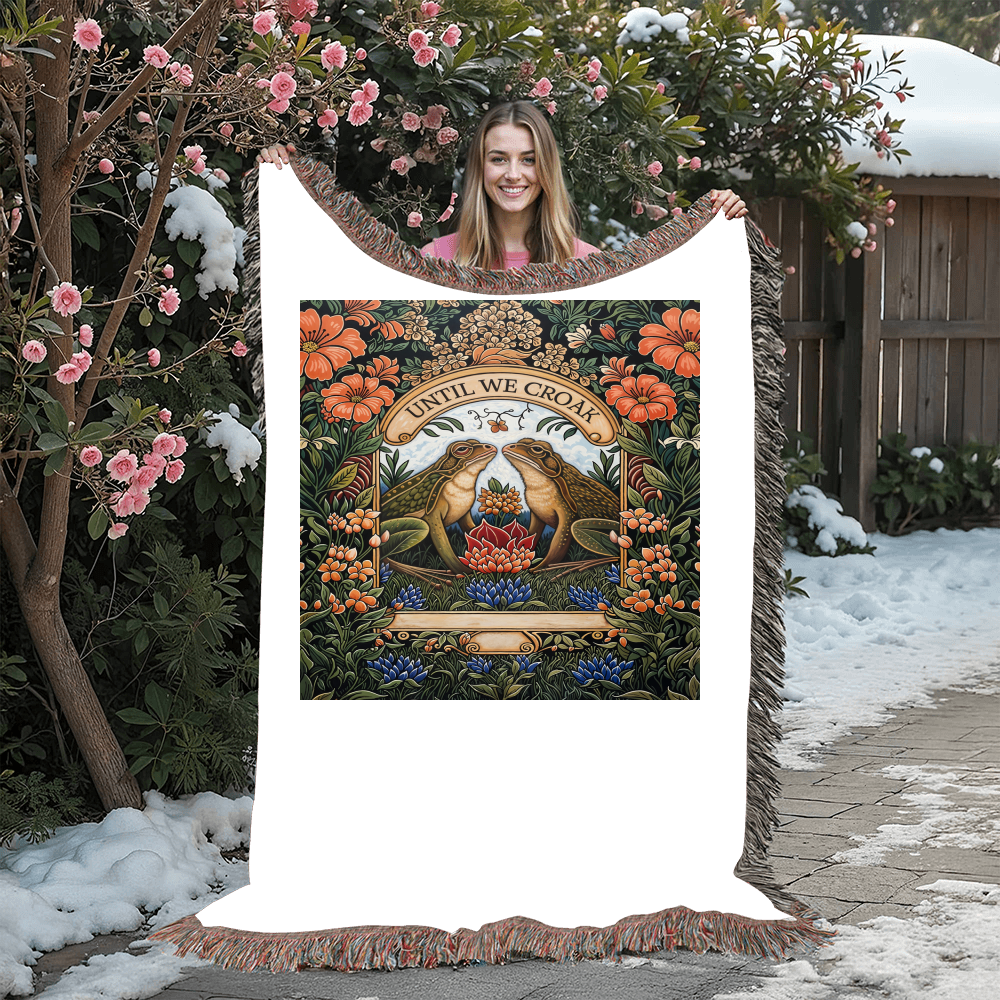 Til We Croak - Heirloom Blanket - Marlofy.com