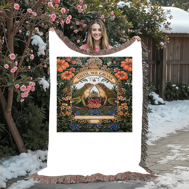 Til We Croak - Heirloom Blanket - Marlofy.com