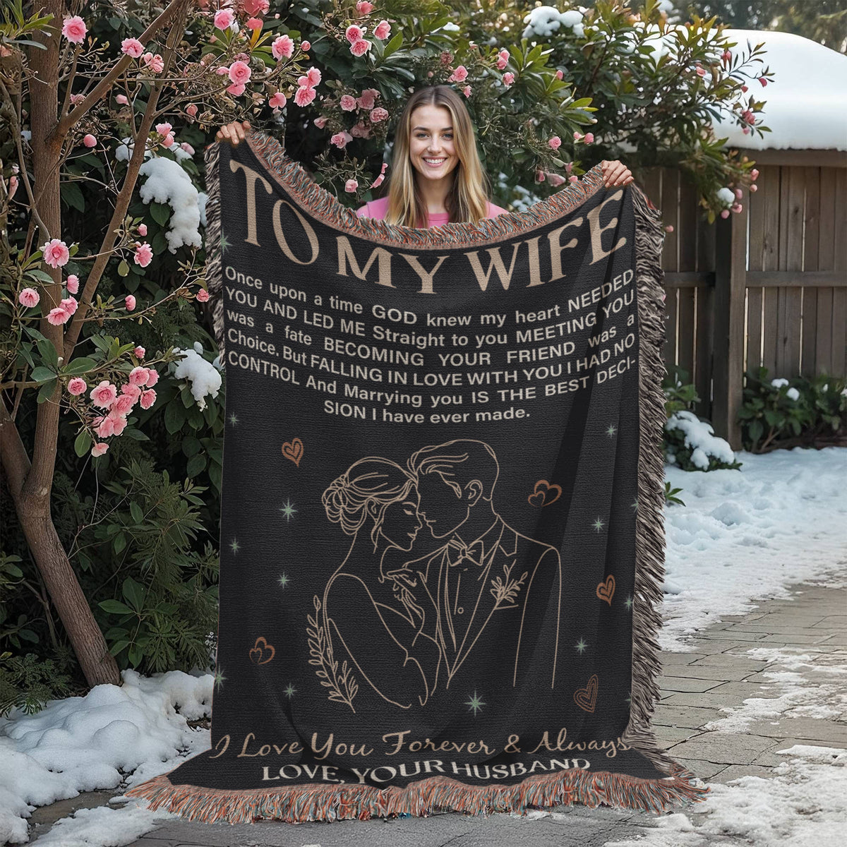 To My Wife - Heirloom Blanket - Marlofy.com