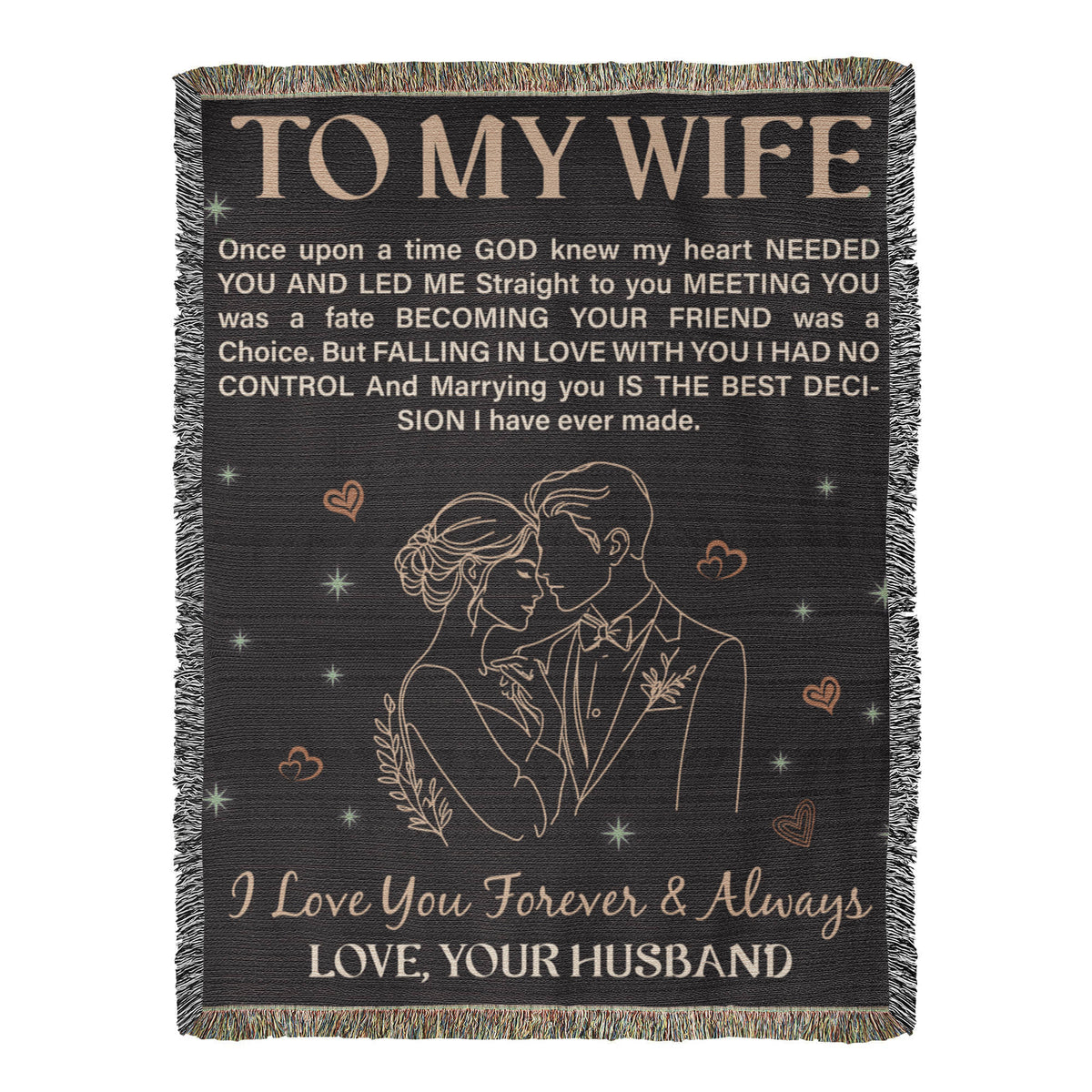To My Wife - Heirloom Blanket - Marlofy.com